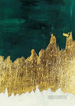 Illustration Painting - ag013 Abstract Gold Leaf